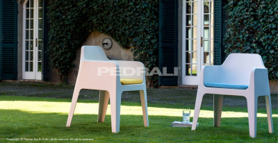 Кресло пластиковое PEDRALI Plus стеклопластик белый Фото 22