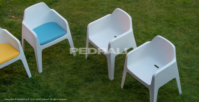 Кресло пластиковое PEDRALI Plus стеклопластик белый Фото 25