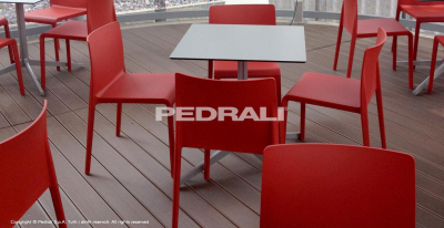 Стул пластиковый PEDRALI Volt стеклопластик красный Фото 6