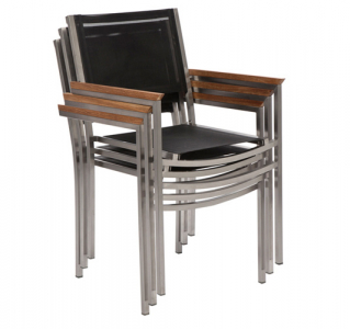 Кресло металлическое Giardino Di Legno Berbeda сталь, батилин черный Фото 4