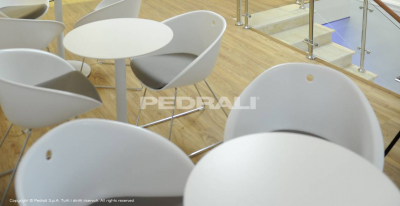 Кресло пластиковое на полозьях PEDRALI Gliss сталь, технополимер белый Фото 24