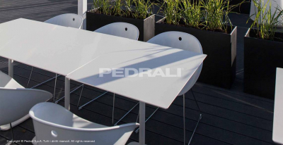 Кресло пластиковое на полозьях PEDRALI Gliss сталь, технополимер белый Фото 25