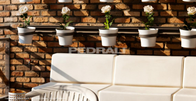 Софа модульная PEDRALI Host Lounge сталь, полиэтилен белый Фото 11