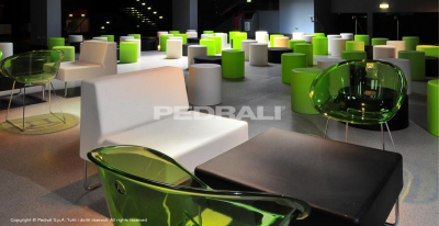 Софа модульная PEDRALI Host Lounge сталь, полиэтилен черный Фото 6