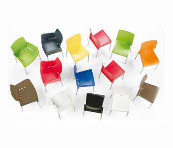 Кресло пластиковое PEDRALI Ice алюминий, стеклопластик бежевый Фото 9