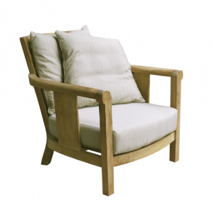 Кресло деревянное с подушками Giardino Di Legno Saint Laurent тик, акрил Фото 7