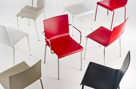 Кресло пластиковое PEDRALI Kuadra XL сталь, технополимер красный Фото 7