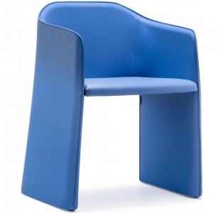 Кресло мягкое PEDRALI Laja Wings сталь, ткань голубой Фото 5