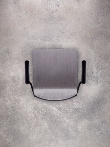 Кресло пластиковое с обивкой PEDRALI Noa сталь, ткань черный Фото 4