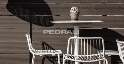 Стул металлический полубарный PEDRALI Nolita сталь белый Фото 15