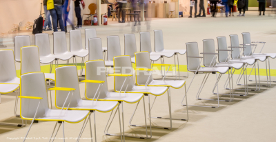 Кресло пластиковое на полозьях PEDRALI Tweet сталь, стеклопластик белый, желтый Фото 8