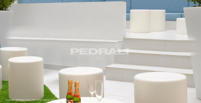 Пуф-столик кофейный PEDRALI Wow полиэтилен белый Фото 23