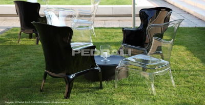 Пуф-столик кофейный PEDRALI Wow полиэтилен черный Фото 9