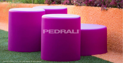 Пуф-столик кофейный PEDRALI Wow пластик розовый Фото 3