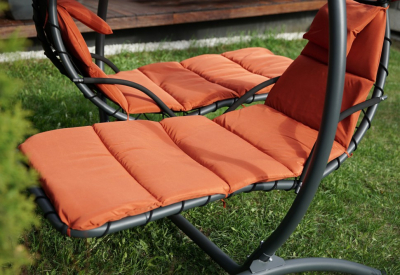 Двойное подвесное кресло-качели Besta Fiesta Luna Consept алюминий, текстилен оранжевый Фото 6