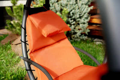 Двойное подвесное кресло-качели Besta Fiesta Luna Consept алюминий, текстилен оранжевый Фото 8