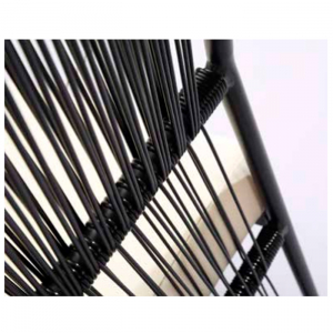 Комплект плетеной мебели Tagliamento Sofa living алюминий, искусственный ротанг черный Фото 4