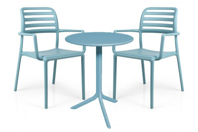 Стол пластиковый обеденный Nardi Step + Step Mini стеклопластик голубой Фото 11