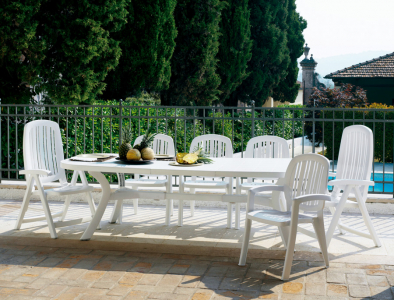 Стол пластиковый раздвижной Nardi Toscana 250 полипропилен белый Фото 3