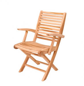 Кресло деревянное складное 4SIS Бондено тик натуральный Фото 1