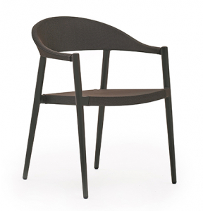 Кресло металлическое текстиленовое Varaschin Clever алюминий, текстилен, ткань серый, серо-коричневый Фото 1