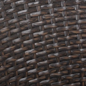 Комплект плетеной мебели Afina T283BNT-W2390/Y-137C-W51 Brown 4Pcs  искусственный ротанг, сталь коричневый Фото 4
