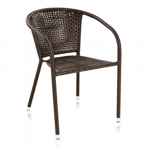 Комплект плетеной мебели Afina T283ANT/Y137C-W51 Brown 3Pcs искусственный ротанг, сталь коричневый Фото 2