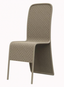 Плетеный стул Terrasophy алюминий, искусственный ротанг коричневый Фото 1