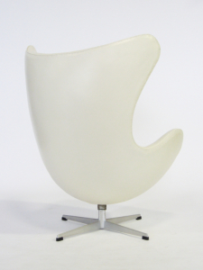 Кресло дизайнерское мягкое Beon Egg хромированная сталь, экокожа белый Фото 12
