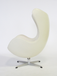 Кресло дизайнерское мягкое Beon Egg хромированная сталь, экокожа белый Фото 10