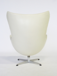 Кресло дизайнерское мягкое Beon Egg хромированная сталь, экокожа белый Фото 14