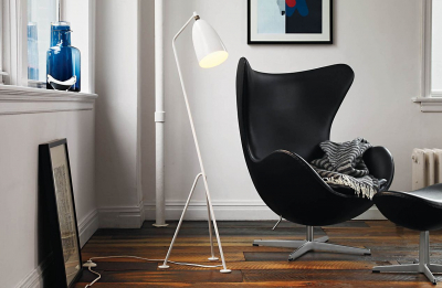 Кресло дизайнерское мягкое Beon Egg хромированная сталь, экокожа черный Фото 3