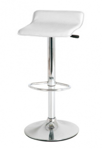 Барный стул мягкий Beon Provence хромированная сталь, экокожа белый Фото 1
