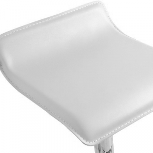 Барный стул мягкий Beon Provence хромированная сталь, экокожа белый Фото 2