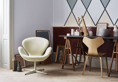 Кресло дизайнерское Beon Swan хромированный металл, экокожа белый Фото 4