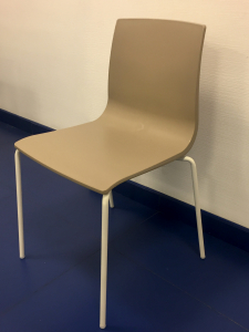 Стул пластиковый Scab Design Alice сталь, технополимер лен, тортора Фото 6
