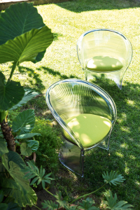 Кресло прозрачное с подушкой Magis Flower поликарбонат, ткань Фото 3