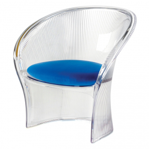 Кресло прозрачное с подушкой Magis Flower поликарбонат, ткань Фото 1