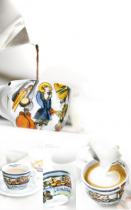 Кофейные пары для капучино Ancap Edex фарфор деколь Mercatini Фото 5