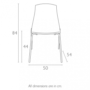 Стул пластиковый Siesta Contract Allegra сталь, поликарбонат белый Фото 2