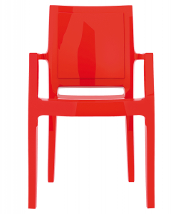 Кресло пластиковое Siesta Contract Arthur технополимер PA6 нейлон красный Фото 9