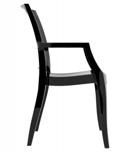 Кресло пластиковое Siesta Contract Arthur технополимер PA6 нейлон черный Фото 8