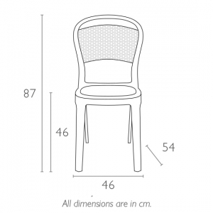 Стул пластиковый Siesta Contract Bee поликарбонат черный Фото 2