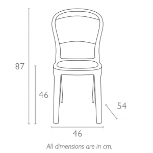 Стул прозрачный Siesta Contract Bo поликарбонат прозрачный Фото 2