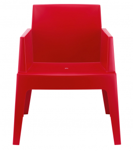Кресло пластиковое Siesta Contract Box полипропилен красный Фото 5