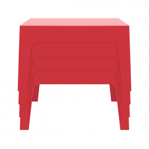 Столик пластиковый журнальный Siesta Contract Box Table полипропилен красный Фото 6