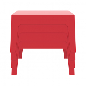Столик пластиковый журнальный Siesta Contract Box Table полипропилен красный Фото 6