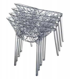 Кресло прозрачное Siesta Contract Crystal поликарбонат прозрачный Фото 6