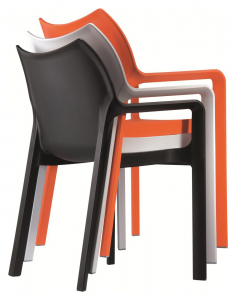 Кресло пластиковое Siesta Contract Diva стеклопластик оранжевый Фото 5