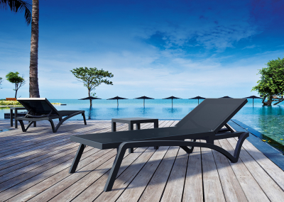 Столик пластиковый для лежака Siesta Contract Ocean Side Table пластик черный Фото 6